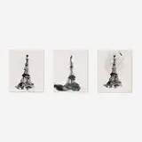 Weegee, Eiffel Tower (triptych)