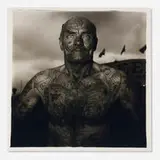 Diane Arbus, Tattooed Man at a Carnival, MD