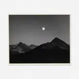 Moonrise from Glacier Point, Yosemite National Park, CA by Ansel Adams, gelatin silver print, sold Dec 2024