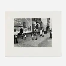 Build for Tomorrow (Promises-Promises), Herkimer Street, Bedford-Stuyvesant, Brooklyn, NY by Joe Schwartz, c. 1935, gelatin silver print, sold Dec 2024