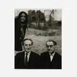 Naomi Savage, Marcel Duchamp, Man Ray and Laurie Savage, gelatin silver print