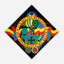 Robert Indiana, KVF IX (from The Hartley Elegies: The Berlin Series), 1991, screenprint in colors on Saunders Watercolor 410g