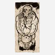Jaume Plensa, Home, 1987, etching and carborundum on handmade Aquari