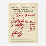 Andy Warhol, Paris Review, 1967, screenprint in colors with die-cut holes on cream paper