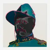 Andy Warhol, Teddy Roosevelt (from the Cowboys and Indians series), 1986, screenprint in colors on Lenox Museum Board