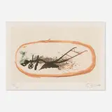 Georges Braque, La charrue, 1960, lithograph in colors on Japon nacré