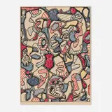 Jean Dubuffet, Samedi tantôt, 1964, lithograph in colors on Arches
