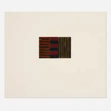 Sean Scully, Heart of Darkness 8 (from the Heart of Darkness portfolio), 1992, etching and aquatint in colors on Lana Royal