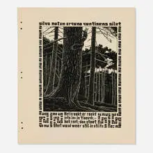 M. C. Escher, Squirrel (from the XXIV Emblemata portfolio), woodcut