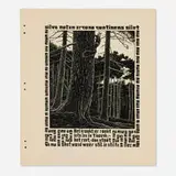 M. C. Escher, Squirrel (from the XXIV Emblemata portfolio), woodcut
