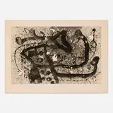 Joan Miró, Les Geants III, 1960, aquatint with embossing on BFK Rives
