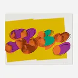 Andy Warhol, Peaches (from the Space Fruit: Still Lifes series), 1979, screenprint in colors on Strathmore Bristol