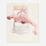 Yue Minjun, Untitled (Smile-ism No. 21), 2006, lithograph in colors