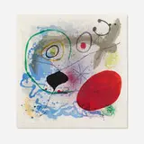 Battements II by Joan Miró, lithograph in colors, sold Oct 2025