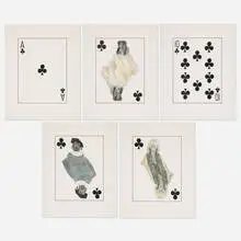 William Wegman, Royal Flush, 1998, photolithograph in colors