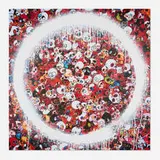 Takashi Murakami, Ensō: Momento Mori Red, 2015, offset lithograph in colors