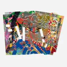 Sam Gilliam, In the Fog, 2010, mixed media on die-cut paper collage