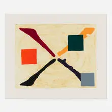 Katherine Bradford, Color X, 1993, collograph in colors on Arches