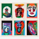 Karel Appel, Bedized Pudding Canadian Suite, 1979, mixed media with embossing on Arches
