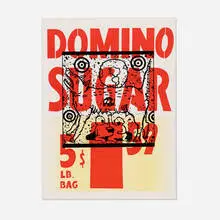 David Wojnarowicz, True Myth (Domino Sugar), 1983, screenprint in colors