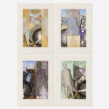 Jasper Johns, The Seasons, 1987, etching and aquatint in colors on Somerset