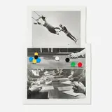 John Baldessari, Three Moments, 1999, offset lithograph and screenprint in colors on irregular shaped Coventry Smooth