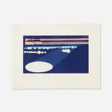 Ed Ruscha, City Spot, 1992, lithograph in colors on Lana Royal