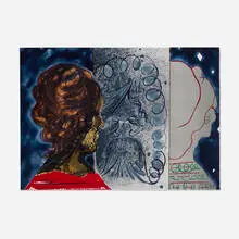 Chris Ofili, Paradise by Night (Rinse) (from the Paradise by Night portfolio), 2010, lithograph in colors on Somerset Satin