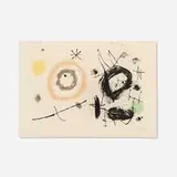 Joan Miró, Untitled (from the Bouquet de rêves pour Neila portfolio), 1967, lithograph in colors on BFK Rives