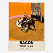 Francis Bacon, Musée du Grand Palais exhibition poster, 1972, screenprint in colors