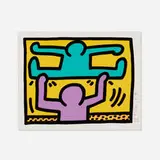 Keith Haring, Untitled (from the Pop Shop I portfolio), 1987, screenprint in colors