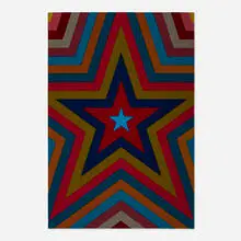 Five Pointed Star with Color Bands by Sol LeWitt, 1992, screenprint in colors on Arches Cover, sold Oct 2025
