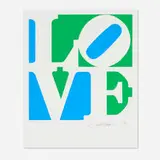Robert Indiana, Love (from the Book of Love portfolio), 1996, screenprint in colors on A.N.W. Crestwood Museum Edition