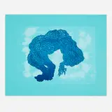Didier William, Vol, 2022, letterpress relief print in colors from wood carving and polymer plate