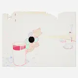 Amze Emmons, Levity, 2018, screenprint with laser-cut elements on Coventry Rag