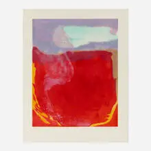 Emily Mason, Soft the Sun, 1989, carborundum aquatint in colors