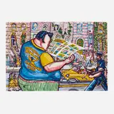 Red Grooms, Sunday Funnies, 1985, lithograph and photolithograph in colors on BFK Rives