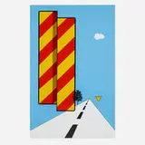 Allan D'Arcangelo, Yield, 1968, screenprint in colors