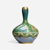 Amphora Forest Sunrise scenic vase with wasps by Stellmacher Riessner & Kessel, sold Nov 2023