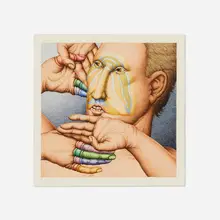 Robert Lostutter, A Sign of My Time, 1976, watercolor on paper