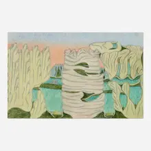 Joseph Yoakum, Untitled, colored pencil and ballpoint pen on paper