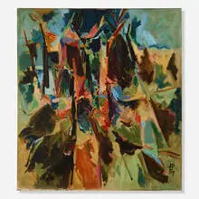 Jerry Pinsler, Branchino VI, 1957, oil on canvas