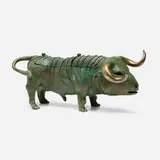 John Kearney, Untitled (Bull box), c. 1990, patinated bronze