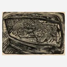 Ivan Albright, Show Case Doll, 1954, lithograph