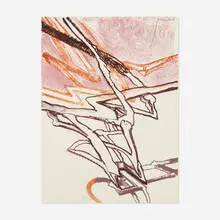 Untitled by Richard Hunt, 1980, lithograph in colors, sold Jun 2024