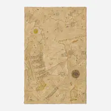 John Pittman, Grizzly Artnfact, 1976, mixed media on paper