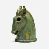 Edgar Miller, Untitled (Horned Animal), c. 1972, glazed terracotta