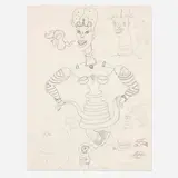 Karl Wirsum, Study for the painting Toot Toot Tutu Toodle-oo