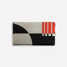 Paul-Emile Brandt, Cigarette case, c. 1938, lacquer on parcel-gilt silver