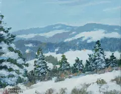 Snowy Mountains by Herbert Foerster, Oil on board, offered Nov 2012